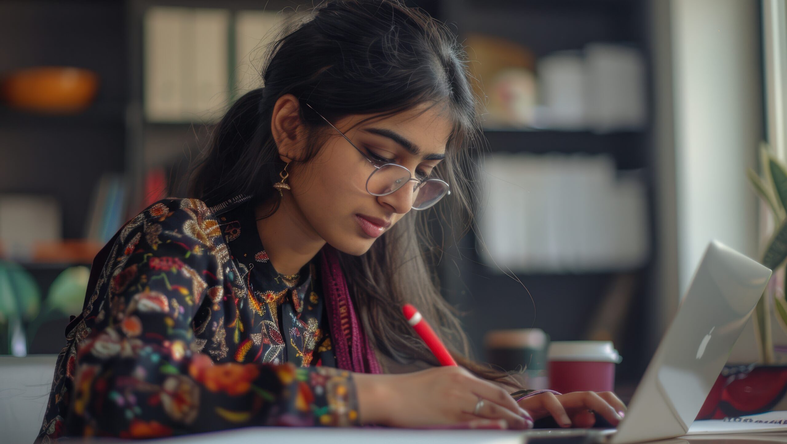 Student pursuing Distance Education Courses in Bangalore while studying online